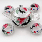 衡水内画茶壶水晶工艺品