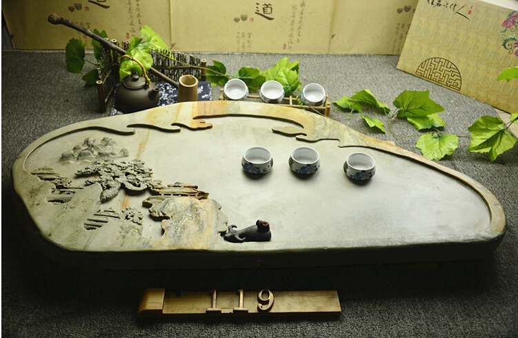 易水石茶盘