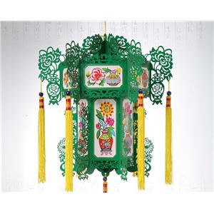 四季平安宫灯_河北藁城特色产品藁城剪纸宫灯