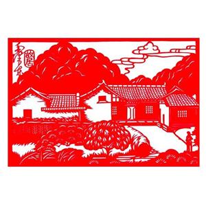 毛泽东故居_河北蔚县剪纸毛泽东故居