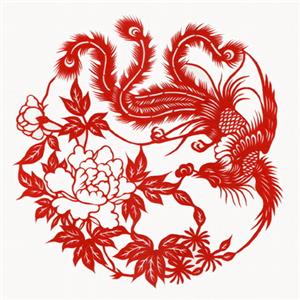 凤舞九天_河北蔚县特色剪纸凤舞九天