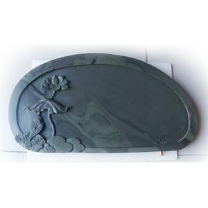 莲花石雕茶盘_易县特色产品易水砚莲花石雕茶盘
